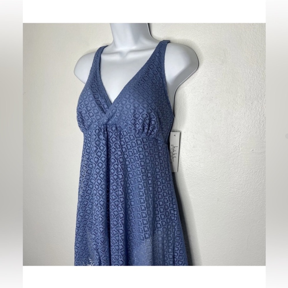 Nicole Miller Crochet Swimdress One Piece (M) NWT - Picture 2 of 12